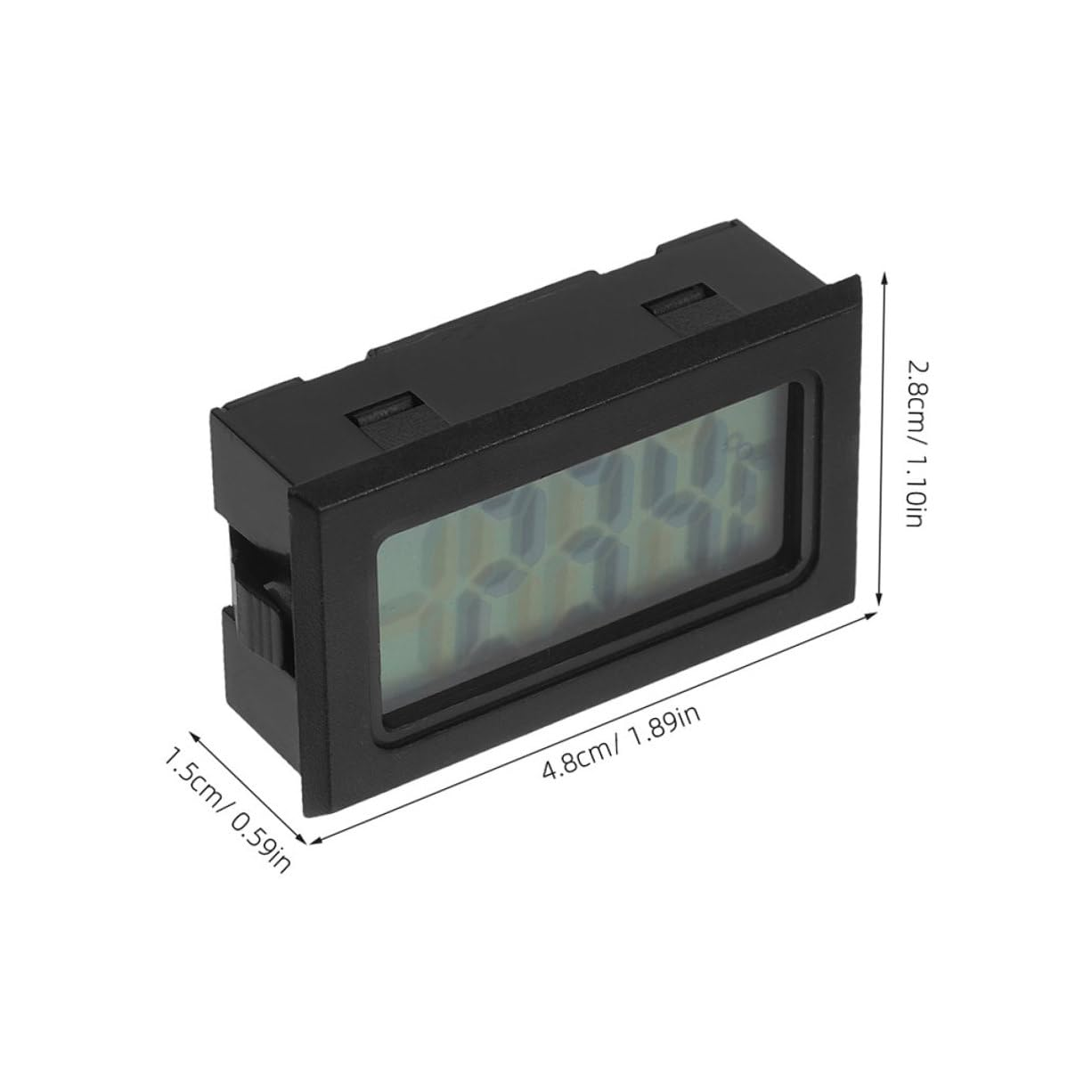 Totority 6Pcs Digital Thermometer for Temperature Car Greenhouse Home Office Bathroom Garage Space-Saving Embedded Display image number 4