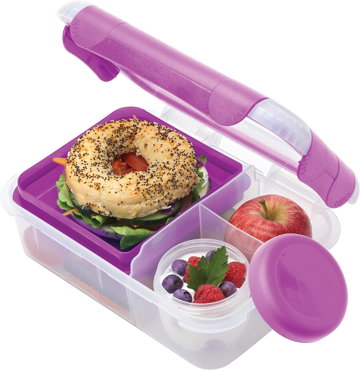 Smash Bento Lunch Box, Blue, 1.6 Liter Capacity