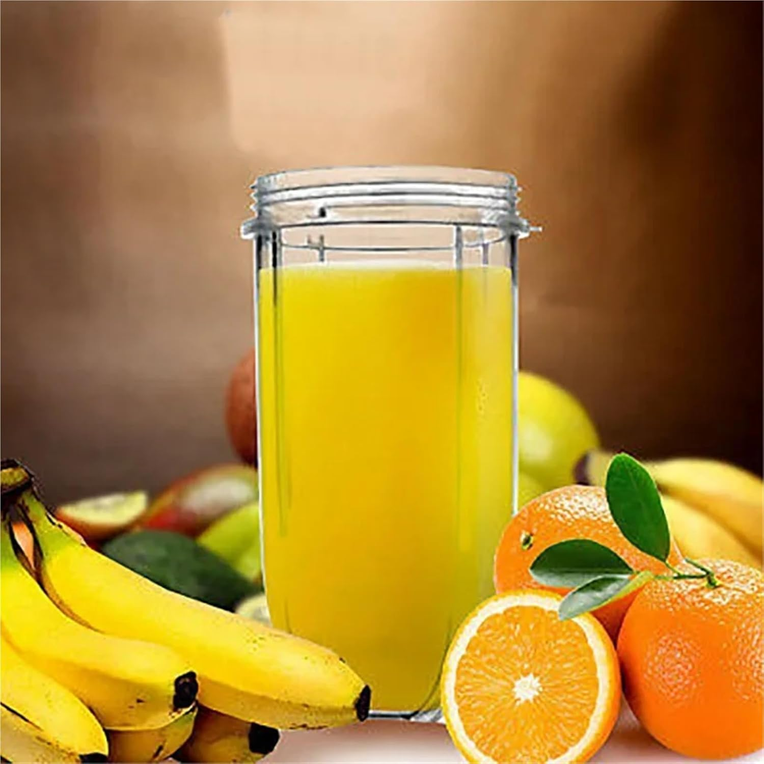 Juicer Cup Mug Clear Replacement ，Compatible for Nutribullet ，Nutri Juicer Keep the Food Bring Delicious and Healthy(2Pcs Transparent,Small Cup 18Oz) image number 2