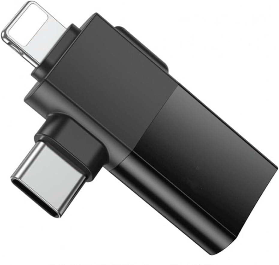 Hoco UA17 IP Male USB-C Male to USB Female Adapter - Black image number 4