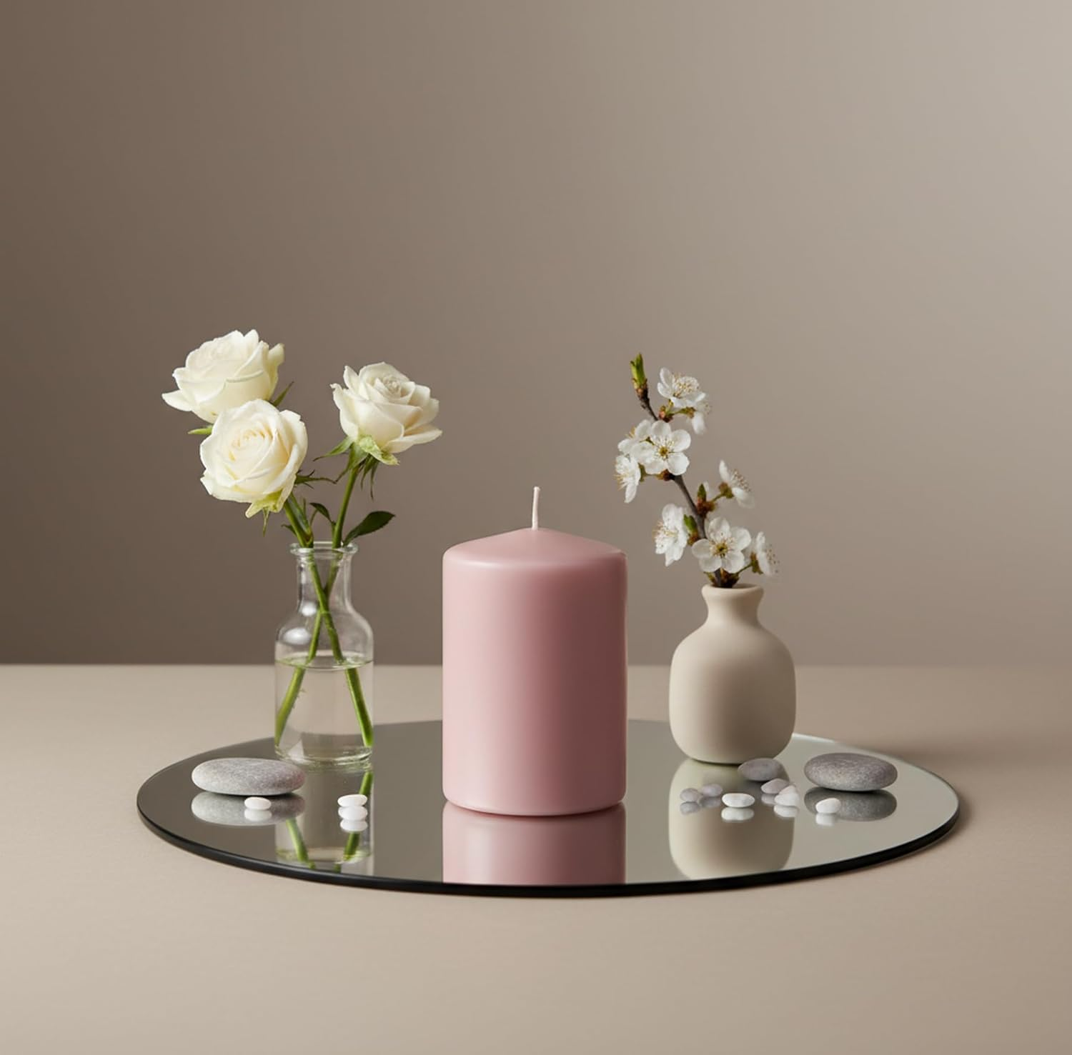 16 Wax Candles Diameter 4 Cm Height 5 Cm Colour Plum Burn Time 7 Hours Unscented Cereria Di Giorgio image number 3