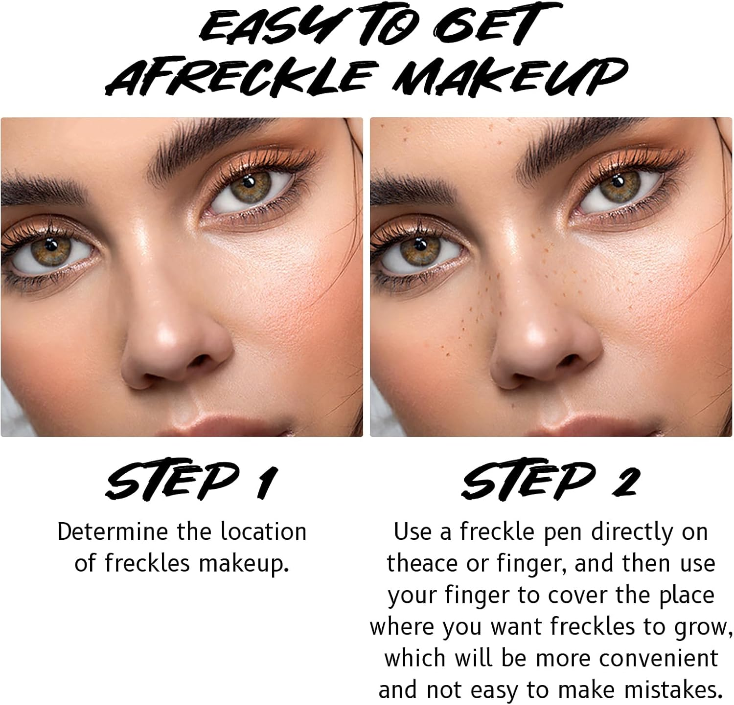 YBUETE Freckle Pen Makeup for Face, Professional Lifelike Face Embellishment Freckle Pen, Waterproof Daily Fake Freckle Pen Makeup, Long-Lasting Quick Dry Faux Freckle Pen for Women image number 1