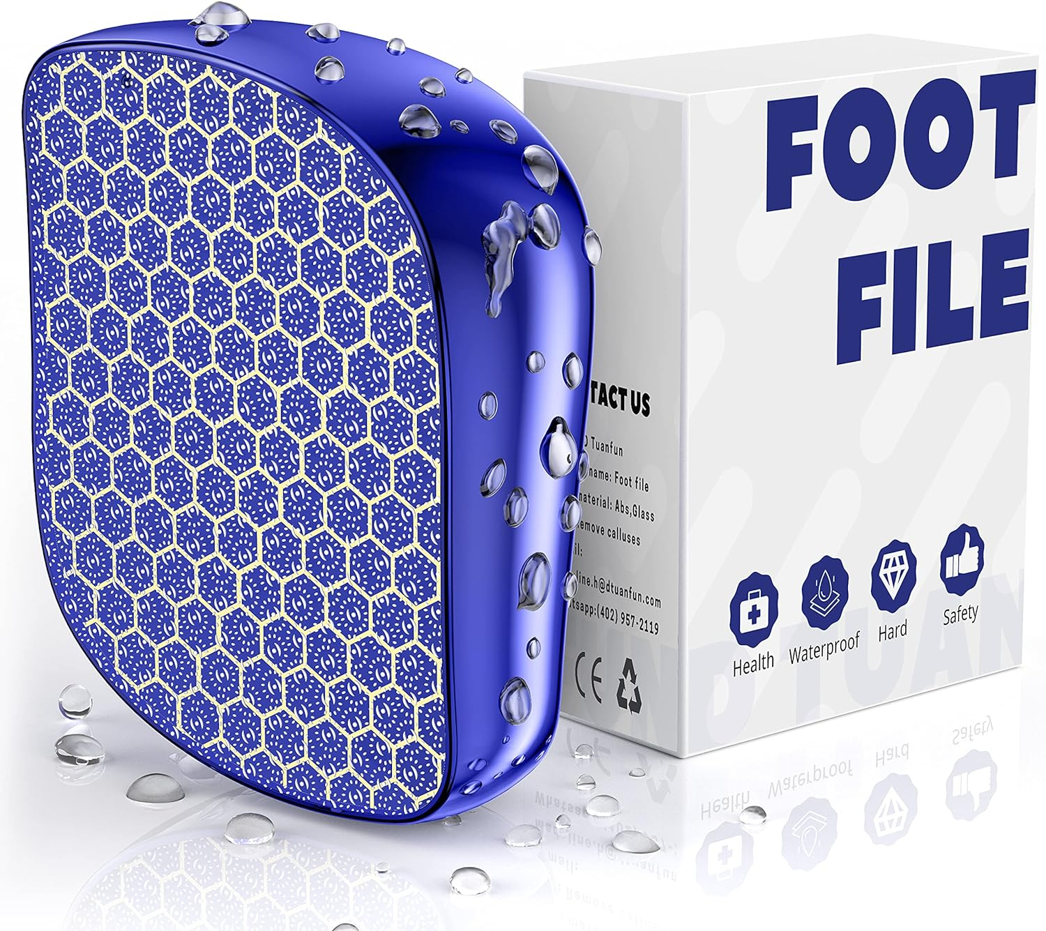 Nano Glass Callus Remover-Callus Removal Foot- Safe & Fast for Callus Removal on Wet and Dry Feet, Callus Remover for Foot Care for Exfoliating Dead Skin（Blue） image number 2