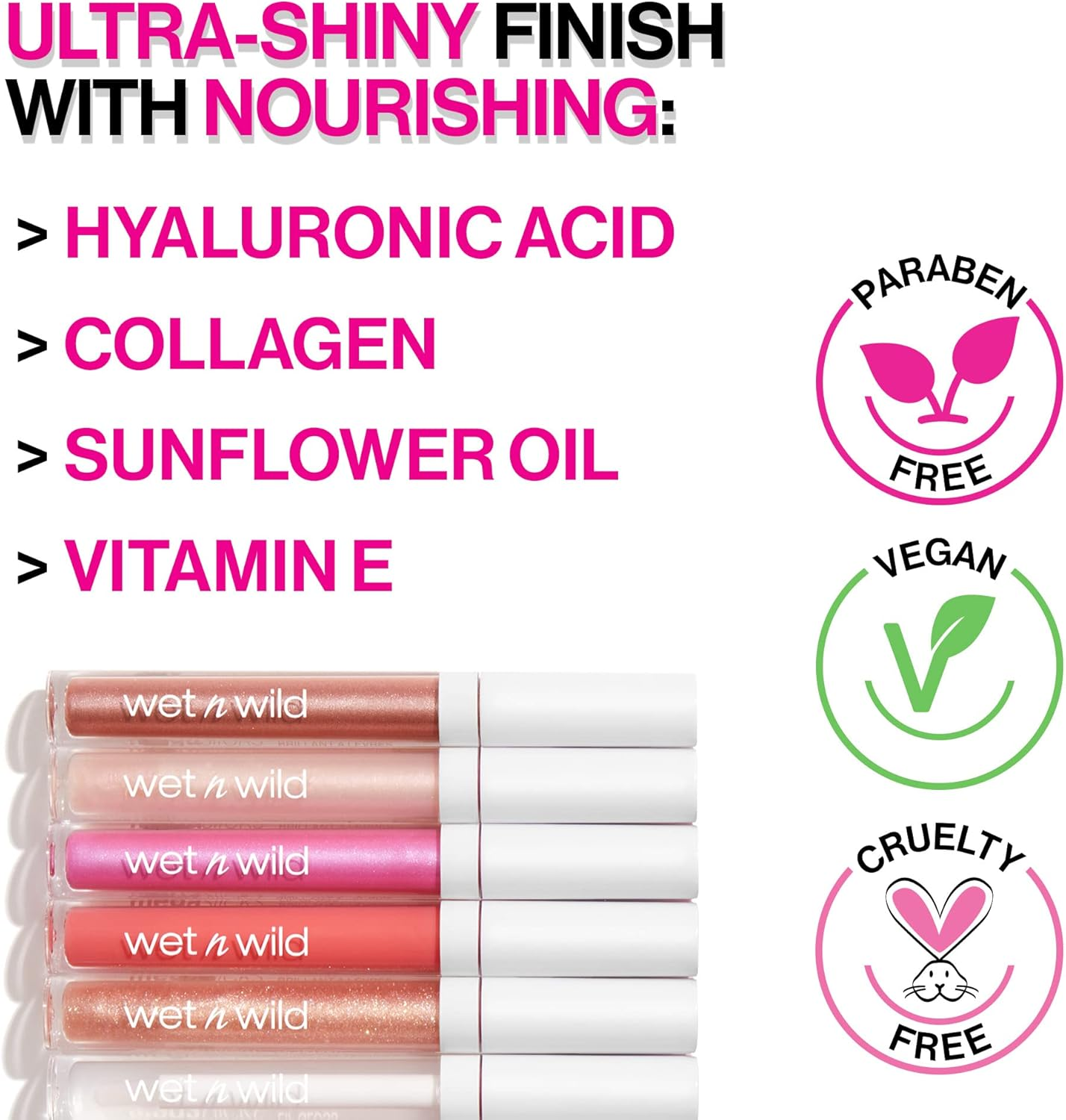 Wet N Wild Megaslicks Lipgloss, Sinless, 0.5 Ounce, 544 image number 1