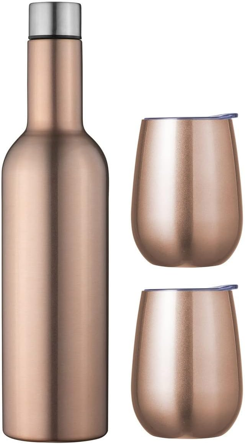 Avanti 13252 Double Wall Insulated Wine Traveller Set, Gunmetal image number 5