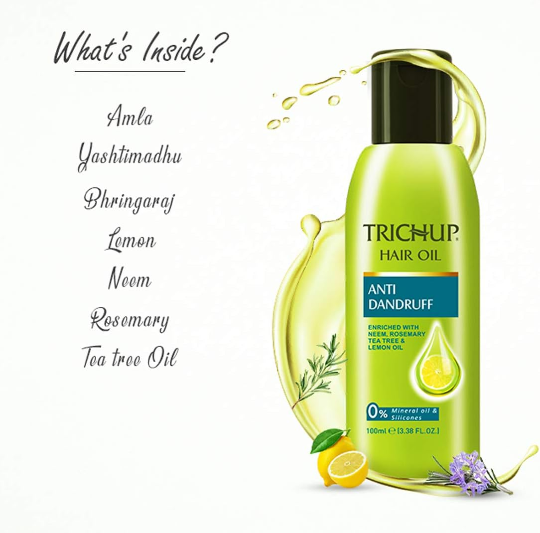 Trichup Anti-Dandruff Kit (Anti-Dandruff Oil (100Ml), Anti-Dandruff Shampoo (200Ml) (PACK of 2) image number 4