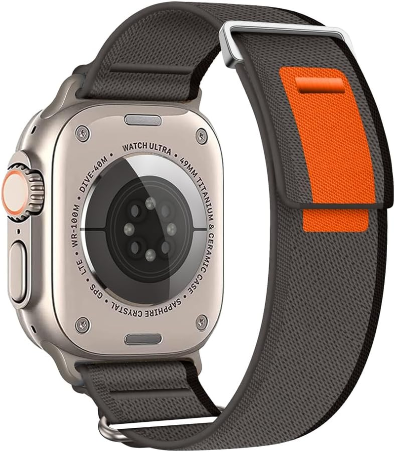 Trail Loop Band Compatible for Apple Watch Ultra 49Mm 46Mm 45Mm 44Mm 42Mm(Series 3/2/1), Sport Braided Replacement Strap Compatible with Iwatch Ultra 3/2/1 Series 11/10/9/8/7/6/5/4/3/2/1/SE