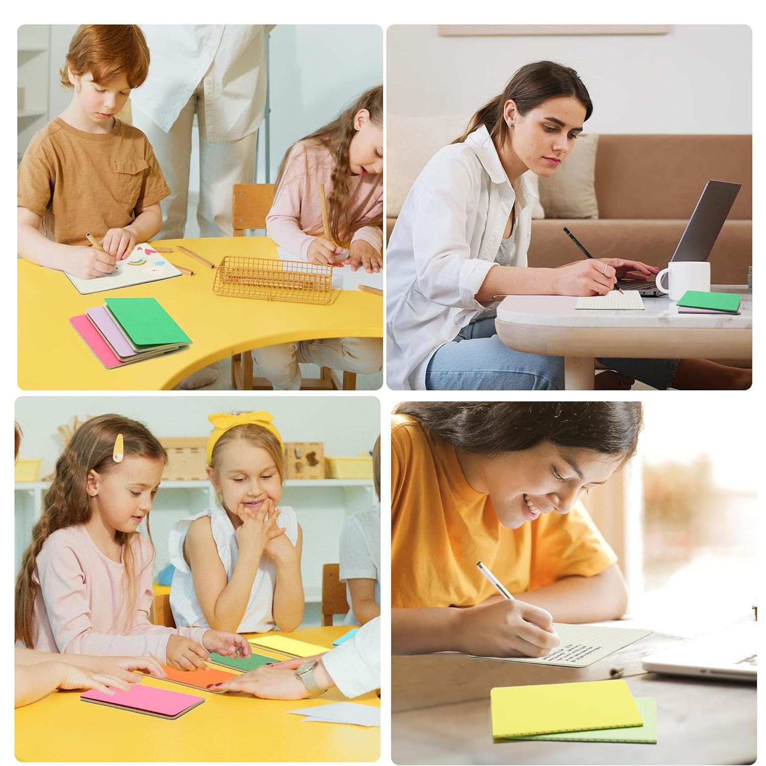 MNSYJK 24 Pack A6 Small Pocket Notebooks,3.5" X 5.5" Mini Colorful Lined Notepad,30 Sheets/60 Pages,Journal Memo Notepad,For Students, Traveler, School Supplies(12 Colors)