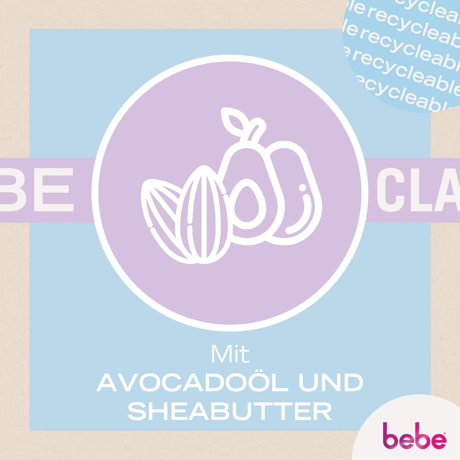 Bebe Classic Lip Balm (4.9 G), Lip Balm with Avocado Oil & Shea Butter, Gently Nourishes Lips with Ingredients of Natural Origin and No Mineral Oils image number 6