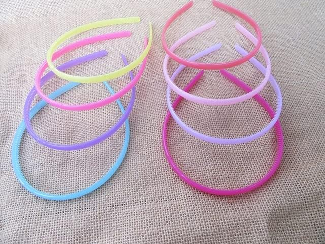 20Pcs New Thin Headbands Hair Band Hair Loop Candy Color image number 2