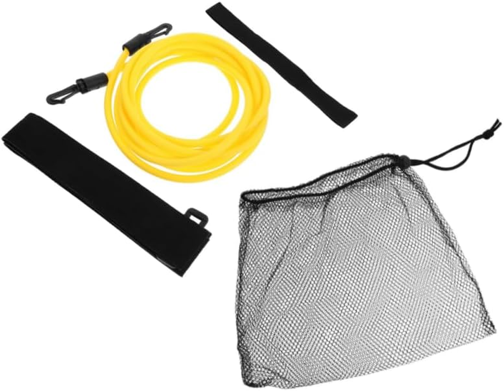 GYWHOOFT 4 M Swim Belt, Swimming Tether for Pool,Swimming Trainer Swim Tether Belt Swim Training Leash Swim Resistance Tether Pool Harness Pool Equipment Bungee Cord Resistance Bands image number 1