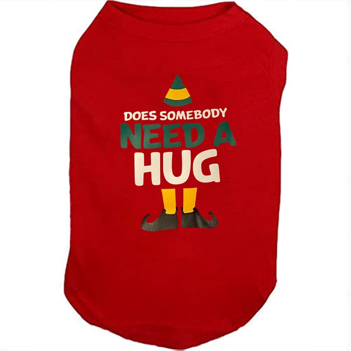 Christmas Dog Shirts for Pet Clothes Soft Breathable Puppy Shirts Printed Pet T-Shirt Puppy Dog Christmas Cosplay Xmas Pet Apparel for Small Medium Large Dogs and Cats (Large, RED)