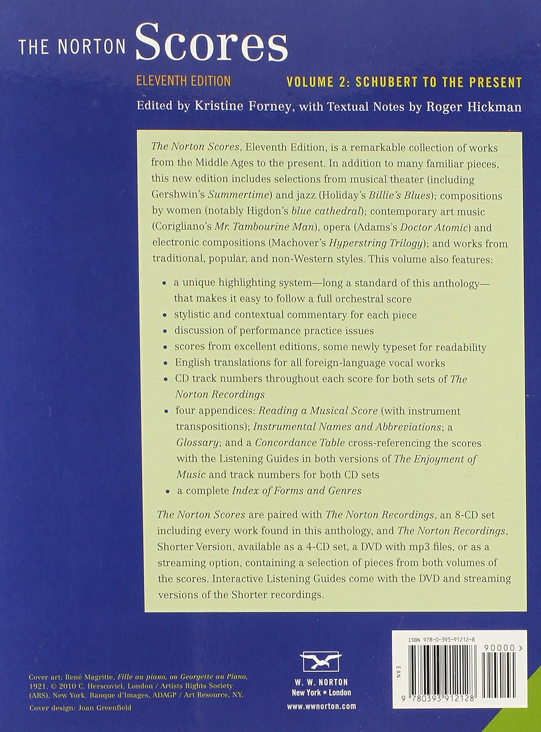The Norton Scores, Volume 2: Schubert to the Present
