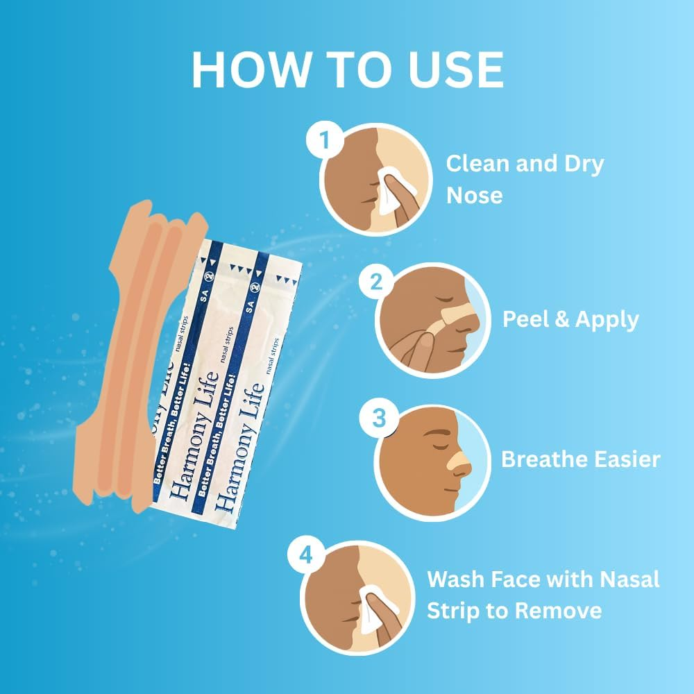 Premium Nasal Strips &ndash; Aussie Owned Nose Strips for Sleeping & Snoring Relief &ndash; Fast Drug-Free Breathing & Nasal Congestion Relief, 30 Count image number 2