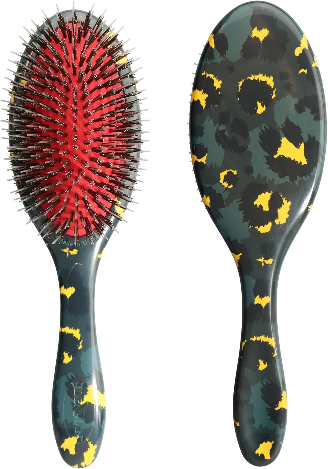 Denman Style & Shine Smoother Hairbrush (Medium) with Soft Nylon Quill Boar Bristles - for Smoothing, Detangling, Straightening &ndash; (Wildcat) D81M image number 2