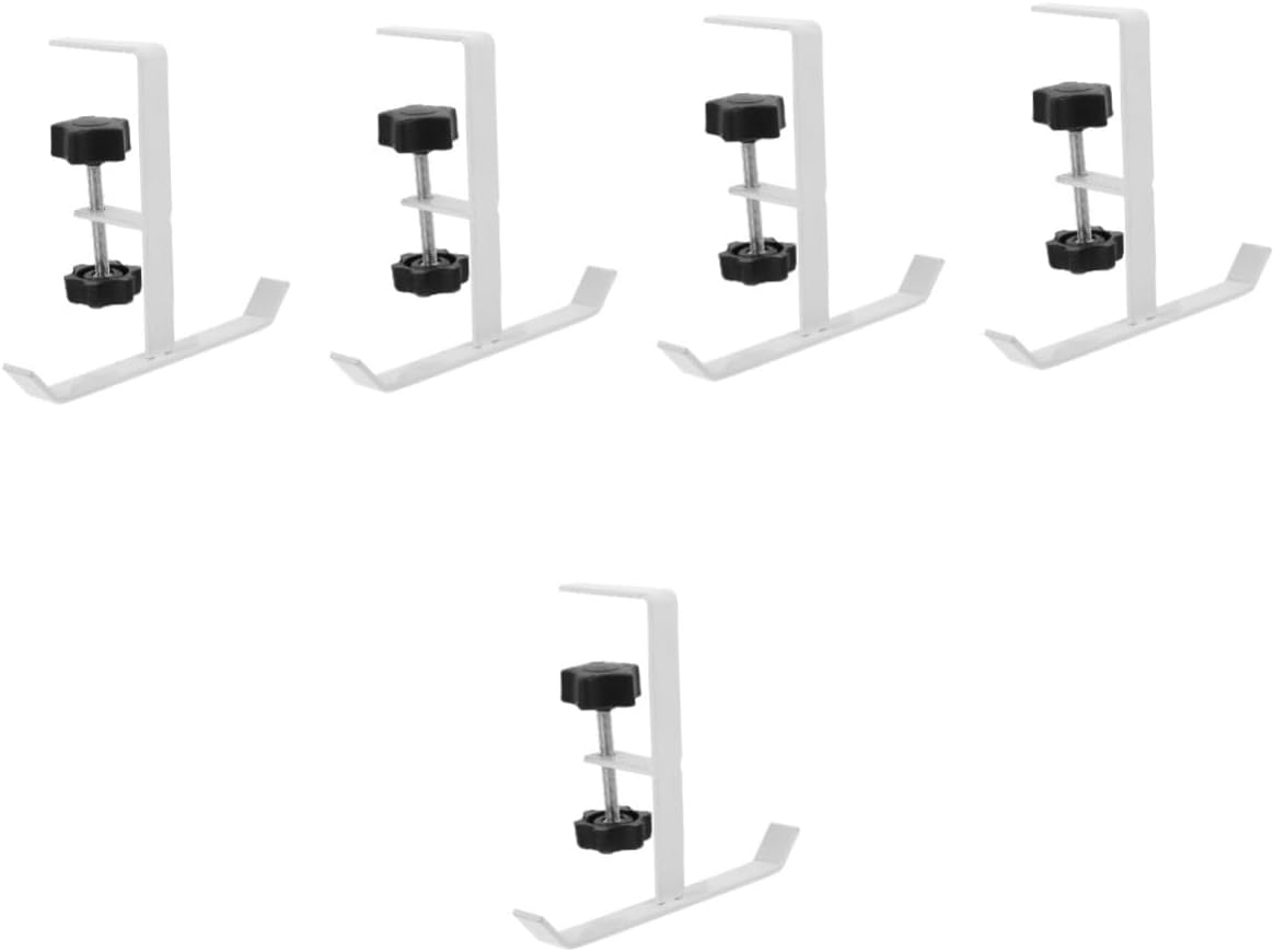 SAFIGLE 5Pcs Table Backpack Holder Desk Handbag Hook Hanger for Office School Convenient Bag Hook for Desk Hanging Purse for Table image number 1