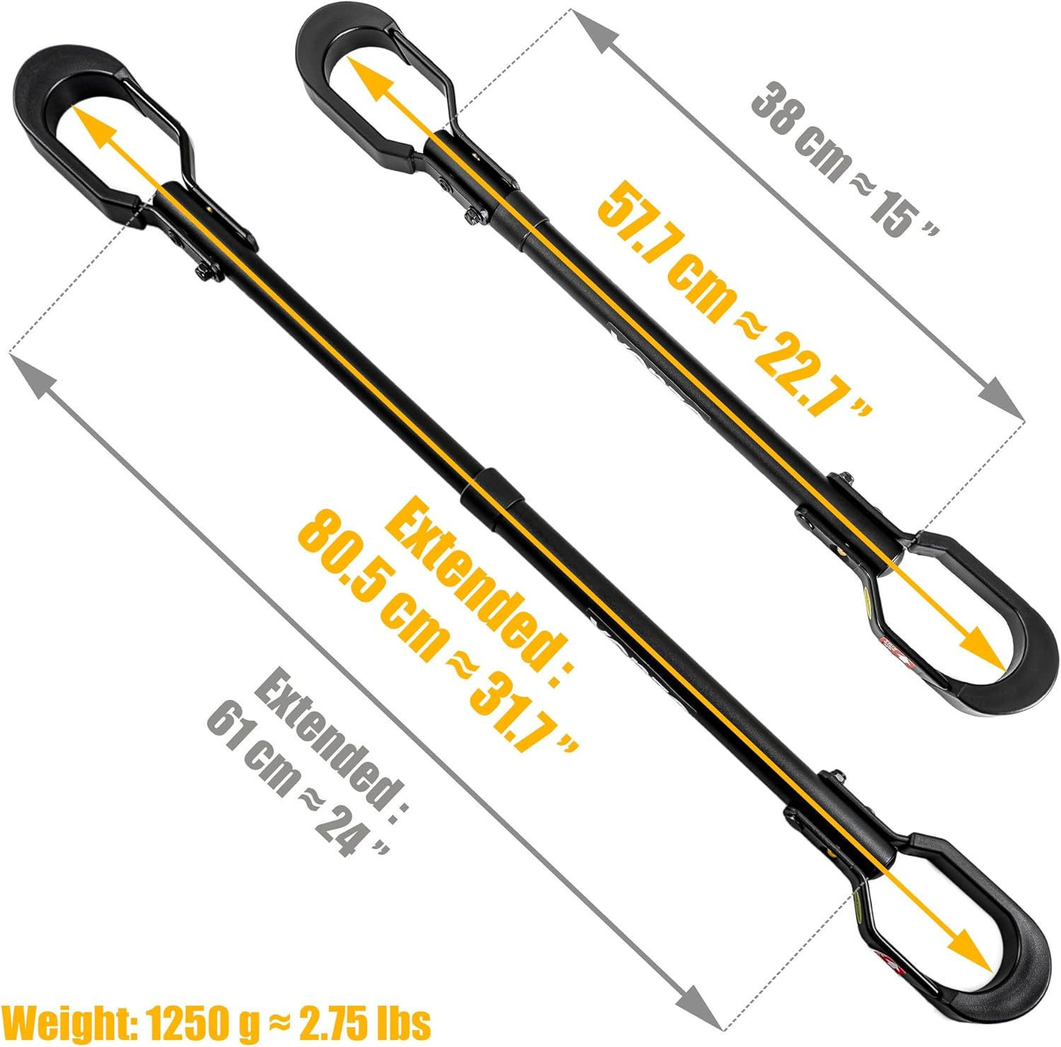 Bike Bicycle Top Tube Cross-Bar Frame Adjustable Adapter for Bike Car Rack or Home Storage Stand - Great for Y-Frame Kids Ladies Dual Suspension Cruiser Small Mountain Road Bikes Capacity 18Kg image number 3