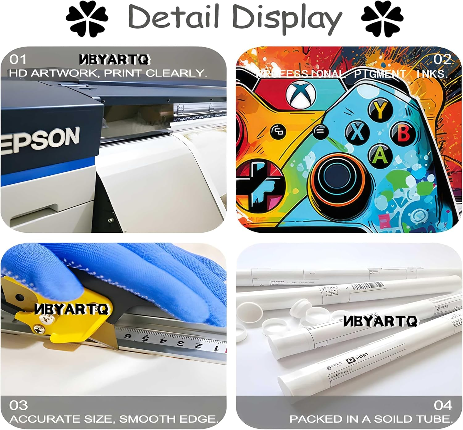 NBYARTQ 3Pcs Cool Gaming Wall Art Retro Video Game Watercolor Posters Pictures Colorful Neon Gamepad Canvas Painting Prints for Boys Room Kids Bedroom Home Decoration 12X16In Unframed image number 5