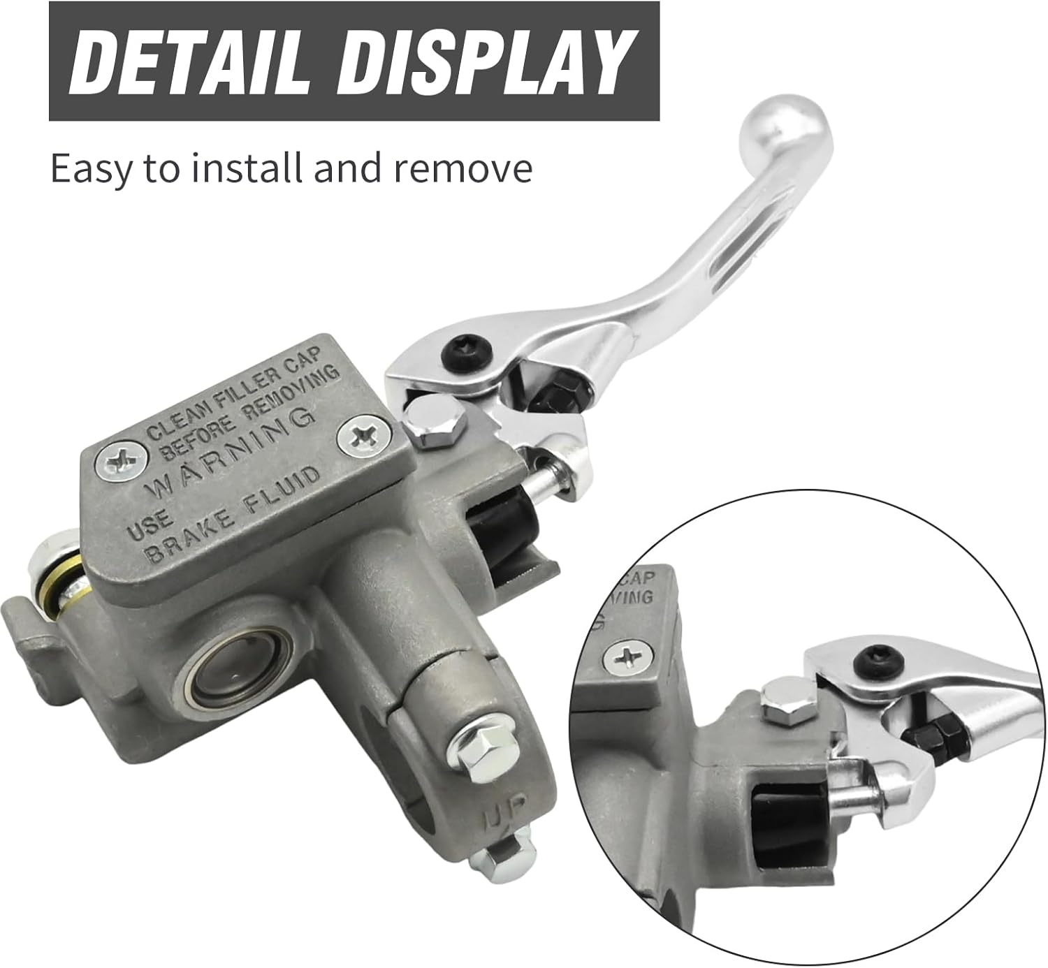 Aynaxcol 5XC-W2587-00-00 Front Brake Master Cylinder, Replacement for Yamaha YZ250F 2007-2025 YZ450F YZ250 YZ125 2008-2025, Replaces 5XC-W2587-00-00