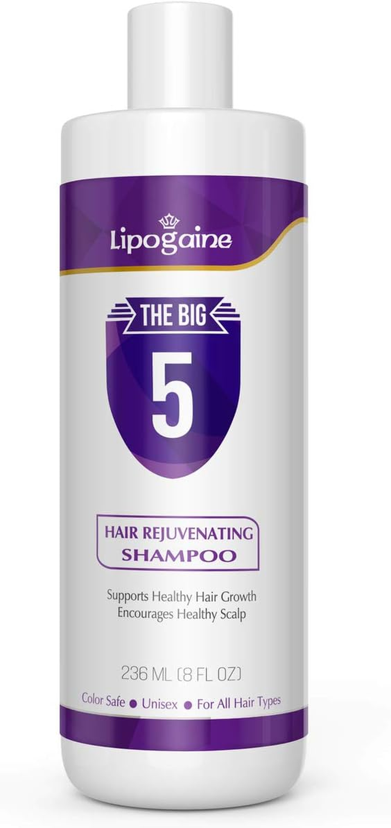 Lipogaine Hair Loss Hair Growth Stimulating All Natural Shampoo (236Ml / 8 FL OZ ) image number 2