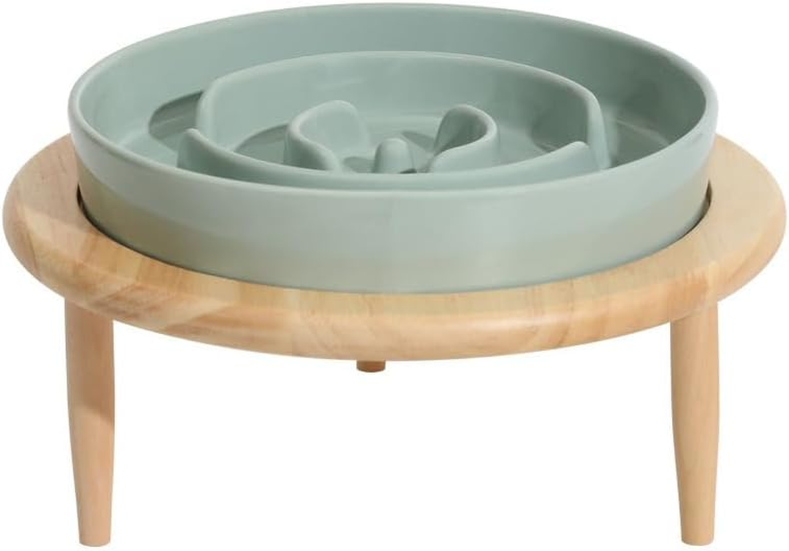 Sarini Slow Feeder Dog Bowl for Small to Medium Dogs, Green image number 6
