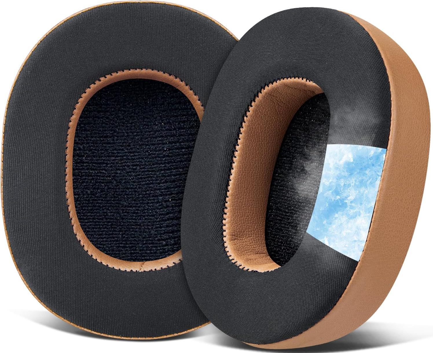 SOULWIT Replacement Earpads for Skullcandy Hesh 3/Anc/Evo & Crusher Wireless/Anc/Evo & Venue ANC Over-Ear Headphones, Ear Pads Cushions with Soft Protein Leather, Noise Isolation Foam - Black