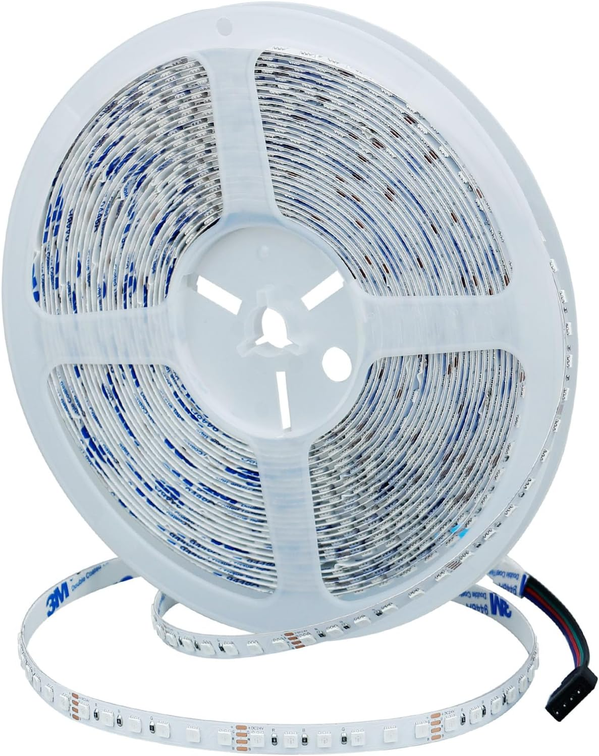 GOMING 24V 10M RGB LED Strip 120W High Density 1200LED 3535SMD High Brightness IP20 Not Waterproof Flexible Cuttable LED Strip for Home Decoration (Power Supply and RGB Controller Not Included) image number 6