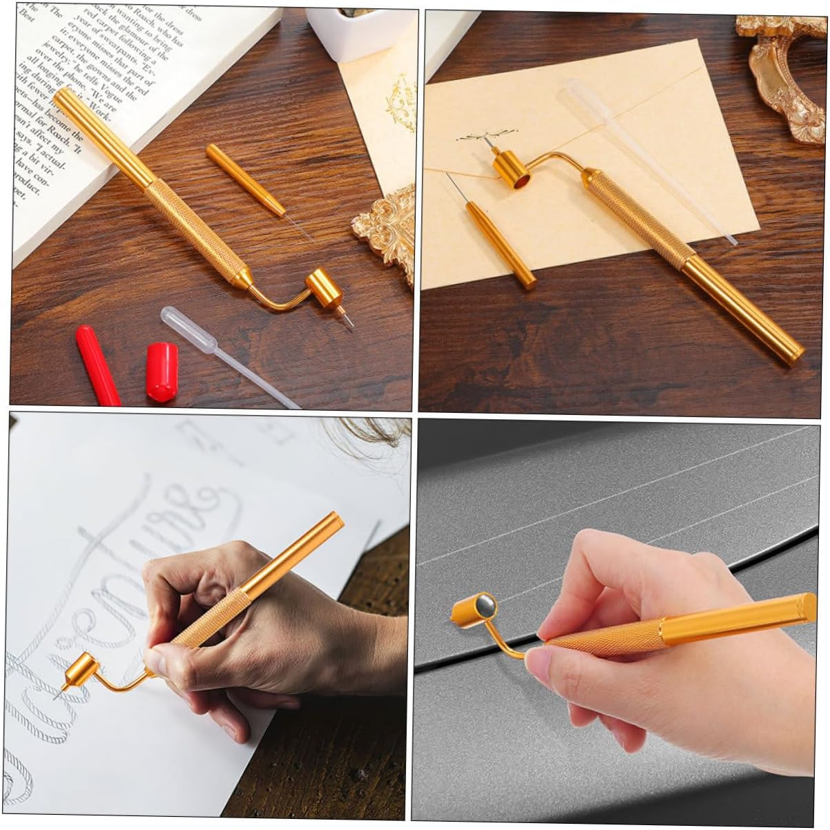 2Sets Car Touch up Paint Pen for Scratch Repair Precision Paint Applicator Pen for Automotive Detailing image number 2