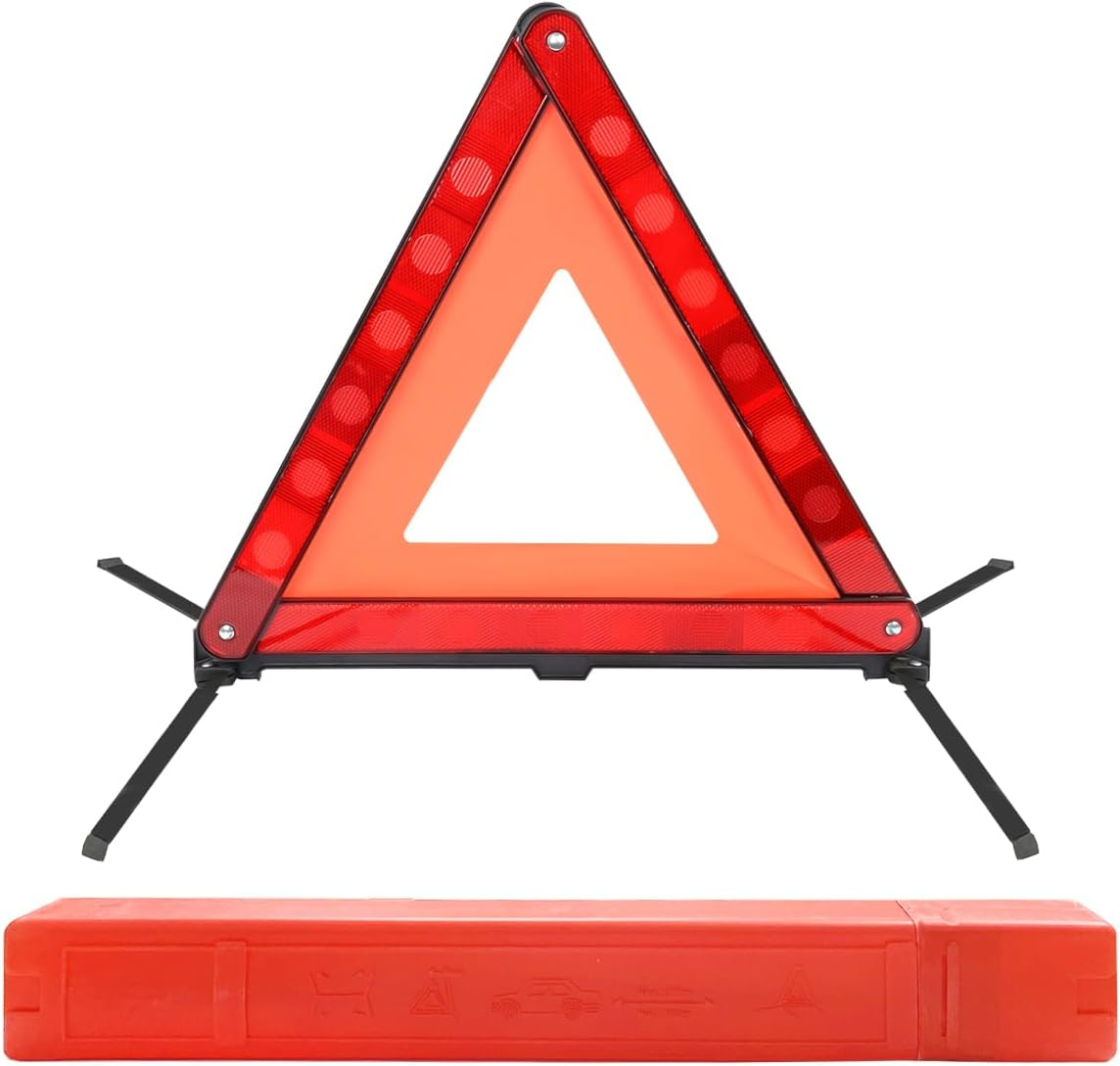 Safety Triangle, Foldable Reflective Warning Frame Triangle, Car Road Reflective Kit (43 X 39Cm) image number 5