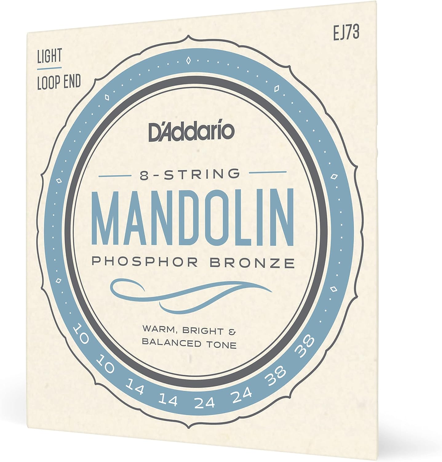 D'Addario EJ74 Phosphor Bronze Mandolin Strings, Medium, 11-40 image number 1