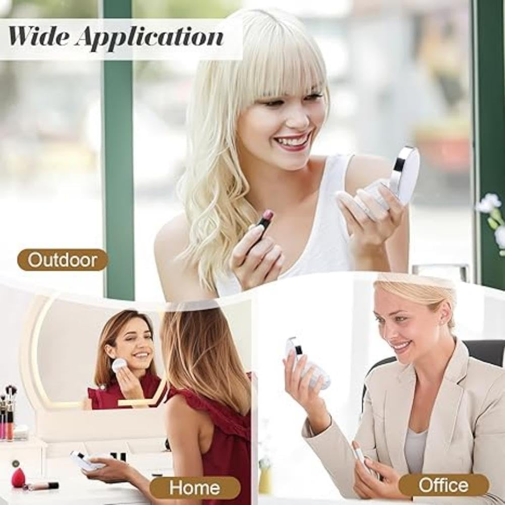 Empty Air Cushion Puff Box, Portable Make up Powder Container Case DIY Cushion Foundation Case Cosmetic Makeup Case BB CC Sun Cream Container (Black) - Pink image number 6