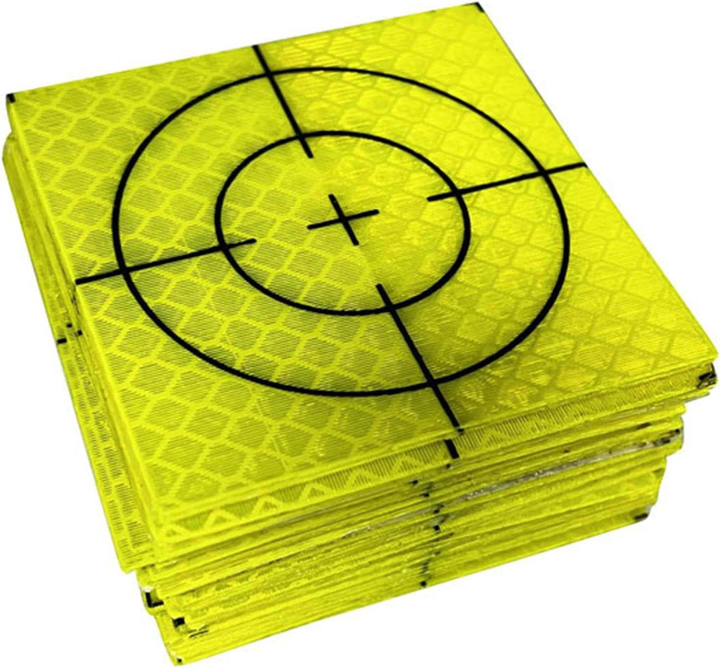 100Pcs Reflective Tape Survey Targets Reflector Target Sheets Total Station for Ship Inspection Building Construction Tunnel Engineering, 4Cmx4Cm