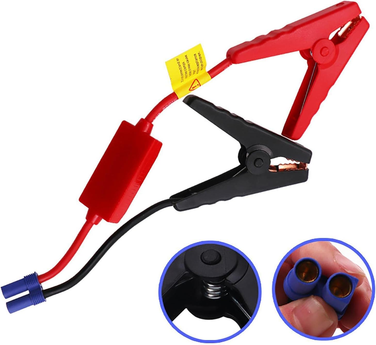 Jumper Cables | Portable Car Jump Starter Booster for 12V | EC5 Plug Connector Automotive Booster Cables for Jump Starting Dead or Weak image number 6