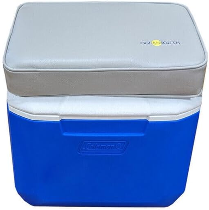 Oceansouth Cooler/Ice Box Cushion Marine Grade Vinyl with Velcro Strips (Grey, Width 380Mm X Length 730Mm) image number 3