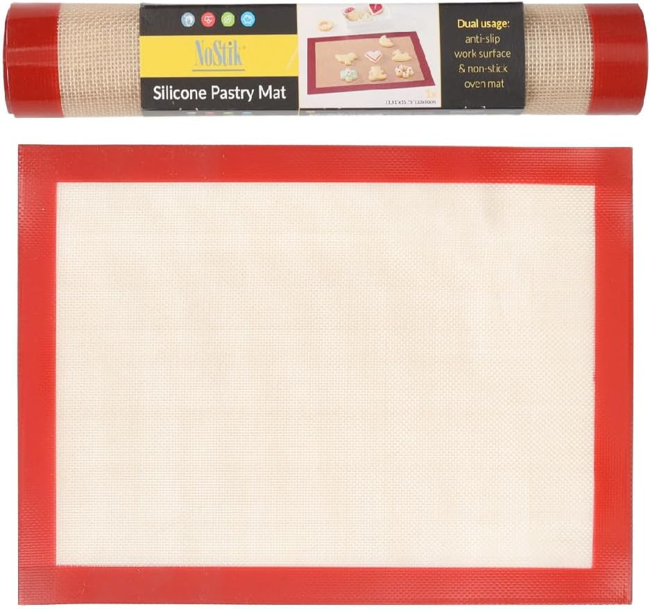 Nostik Reusable 30X40Cm Silicone Pastry Baking Mat - Red/Beige image number 6