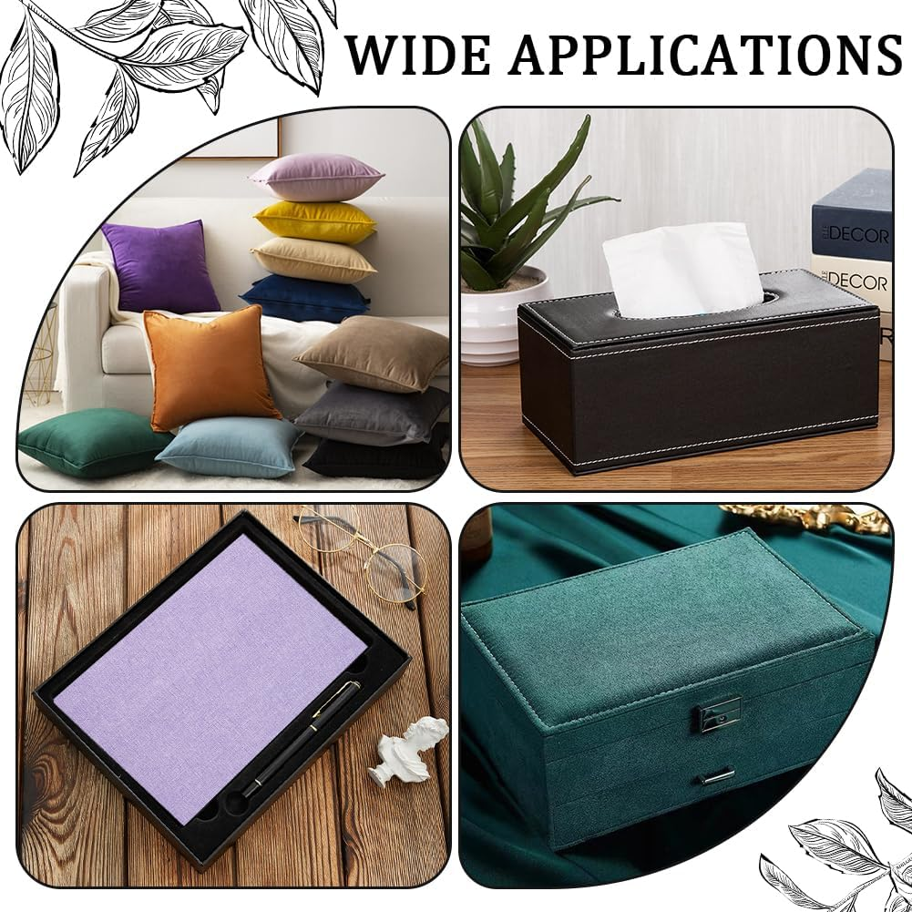 CRASPIRE 51 X 11.8" Linen Book Cloth Lilac for Books Binding Fabric Surface Paper Backed Bookcover Densely Woven Cloth Books Album Scrapbooking Archival Covering Protector Bookbinding Supplies image number 4