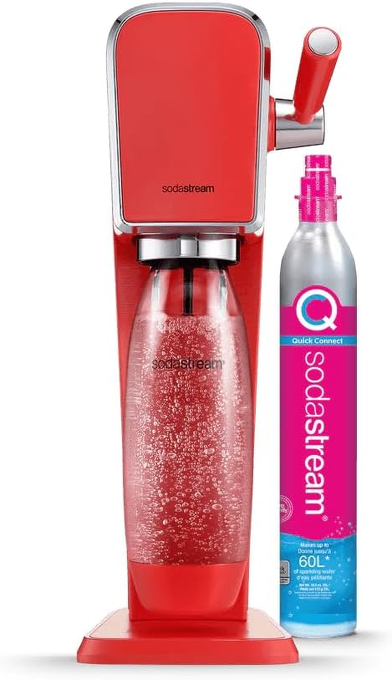 Sodastream - ART Mandarin Red Sparkling Drink Maker | Quick Connect CO2 | Eco-Friendly Reusable Bottle | Stylish Kitchen Appliance image number 5