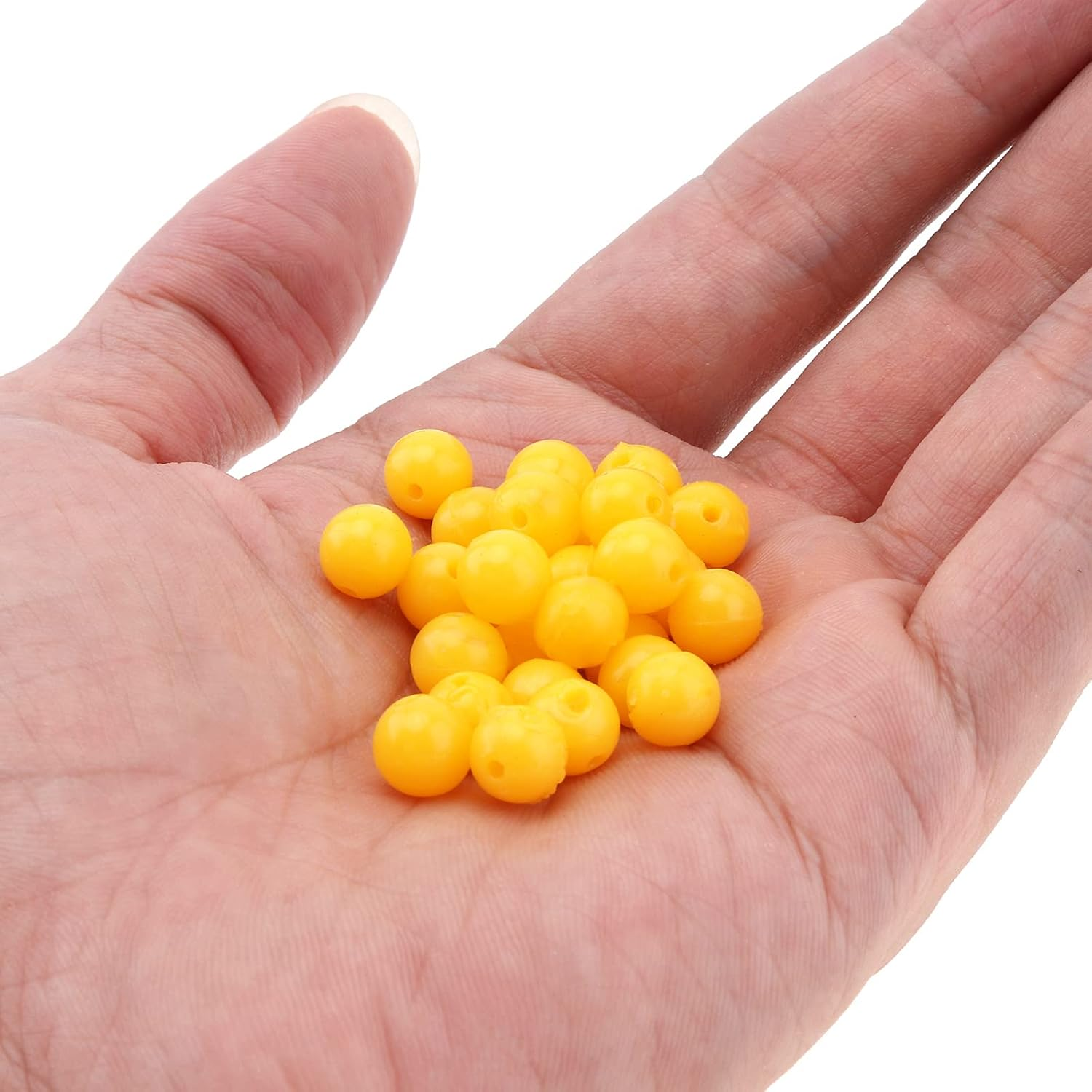 Origlam 60Pcs 8Mm Fake Corn Soft Baits Simulation Carp Fishing Lures Floating Baits, Corn Carp Trout Fishing Tackle Fake Imitation Bait with Nice Scent image number 4