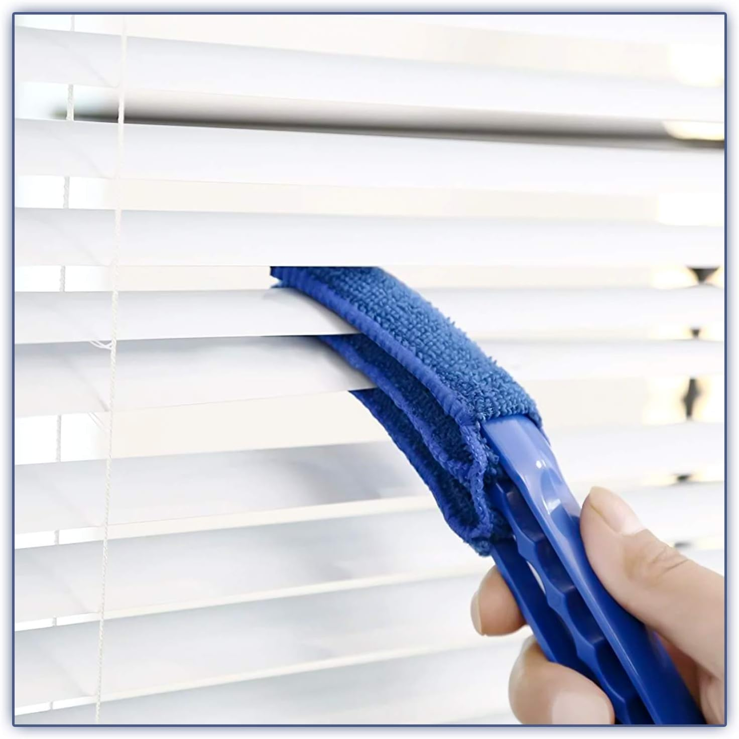 Procest 2 Pack Window Blind Cleaner Duster Tool with 6 Each Microfiber Sleeves, Blind Cleaner Tools for Window Blinds, Jalousie Shutter, Air Conditioner image number 4