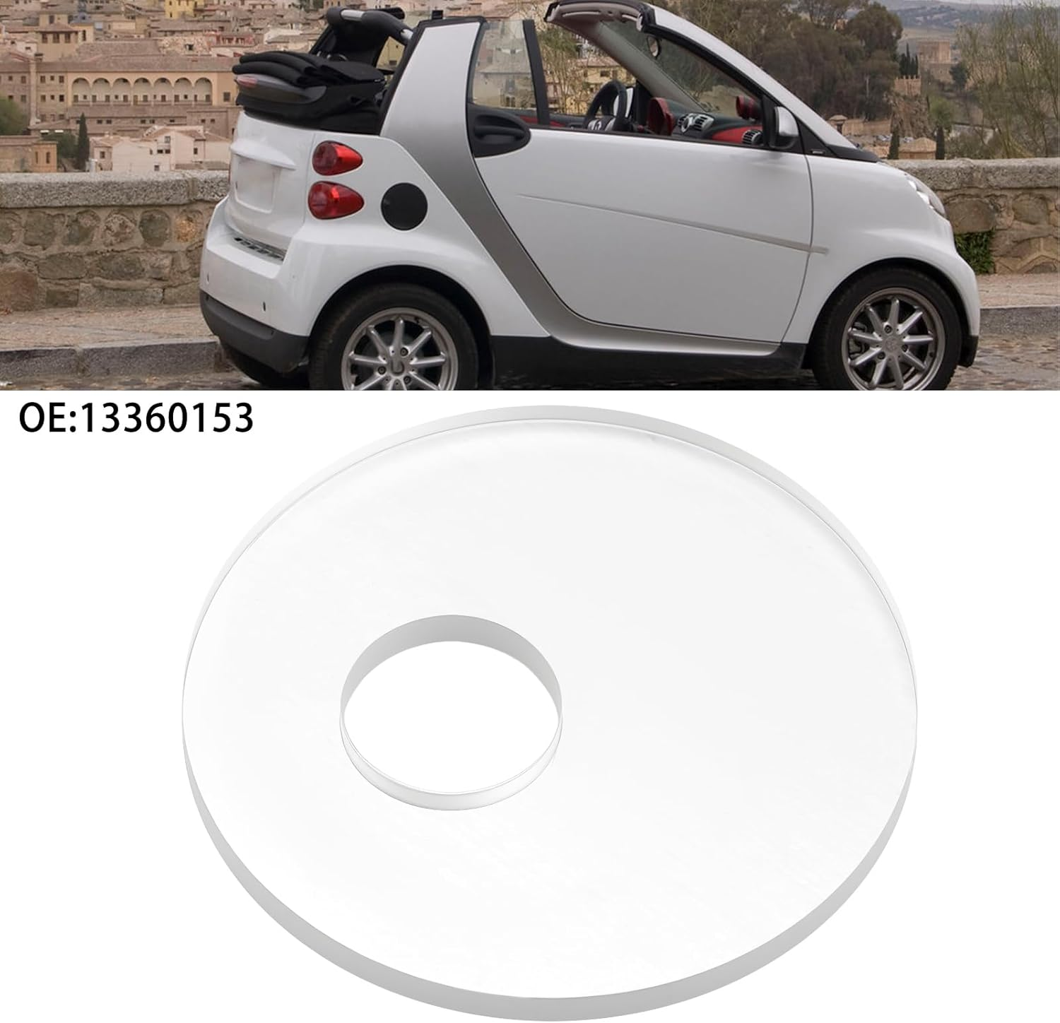 Car Windscreen Rain Sensor Gel Pad 7279 7302 Compatible with Renault Megane (Transparent) image number 5