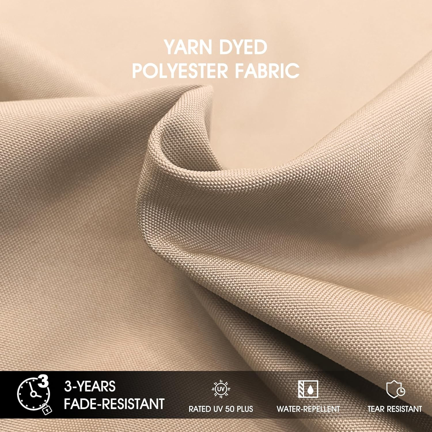 Purple Leaf 2.7X3.65 M Large Outdoor Patio Umbrella Cantilever Umbrella Windproof Offset Umbrella for Garden, Deck,Pool and Patio image number 1