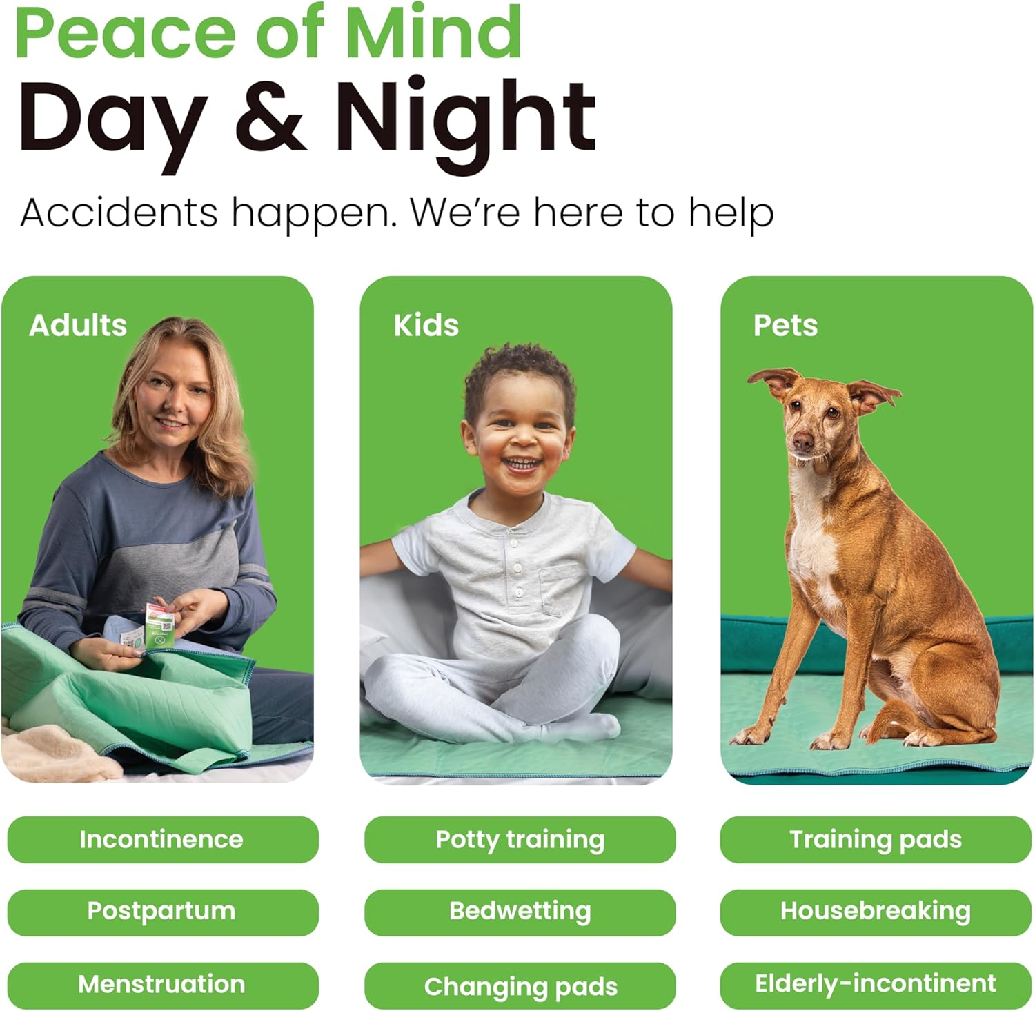 Reusable Underpads, 34X36 Heavy Absorbency and Washable, Incontinence Management, Waterproof Sheet and Mattress Protector, Reusable Pet Pads. Pack of 4 image number 6