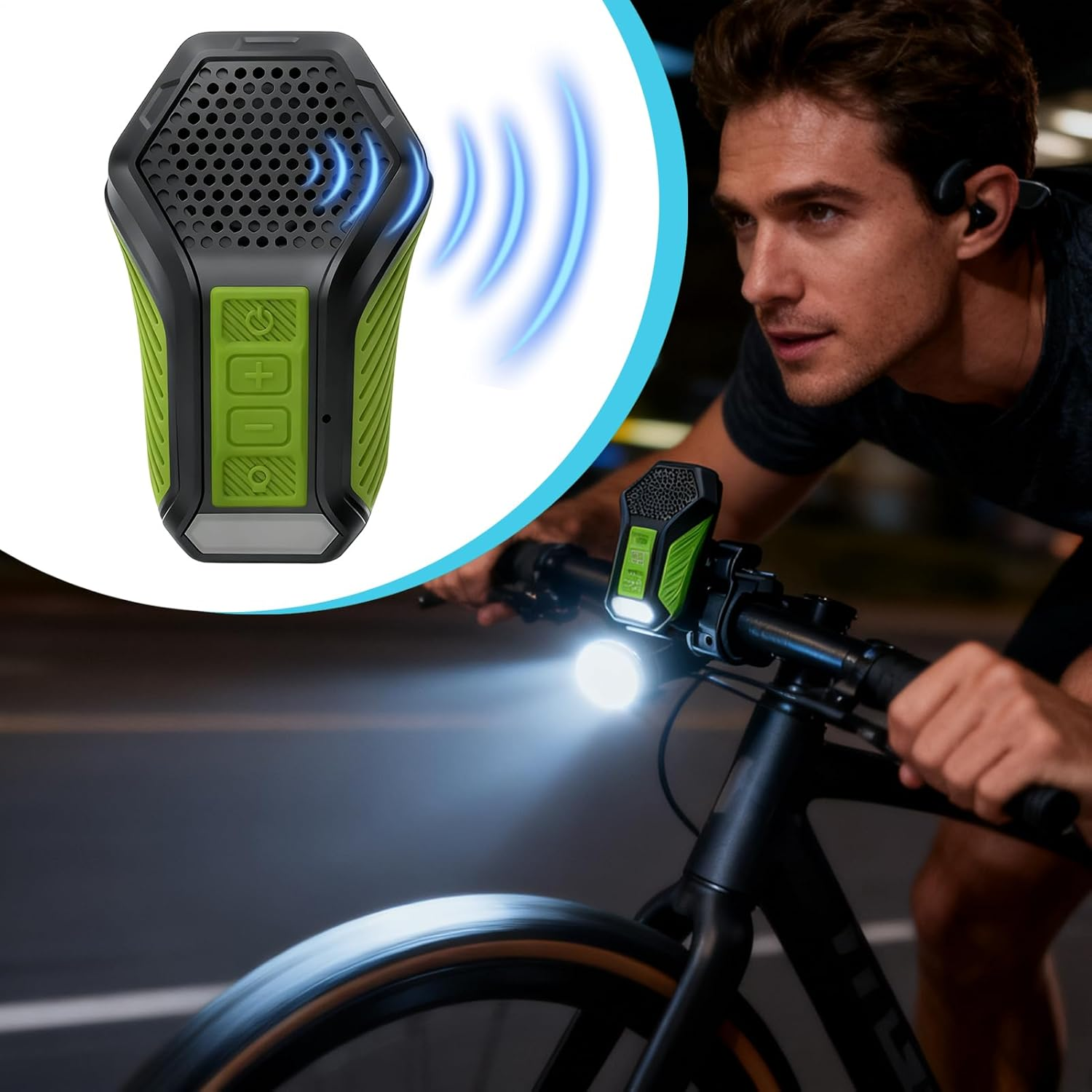 Wearable Speaker Wireless | Music Playing Device with LED Light - Portable Running Speaker | for Runners Travelers Running Jogging Gym Hiking Cycling Commuting Traveling Housework Leisure image number 5
