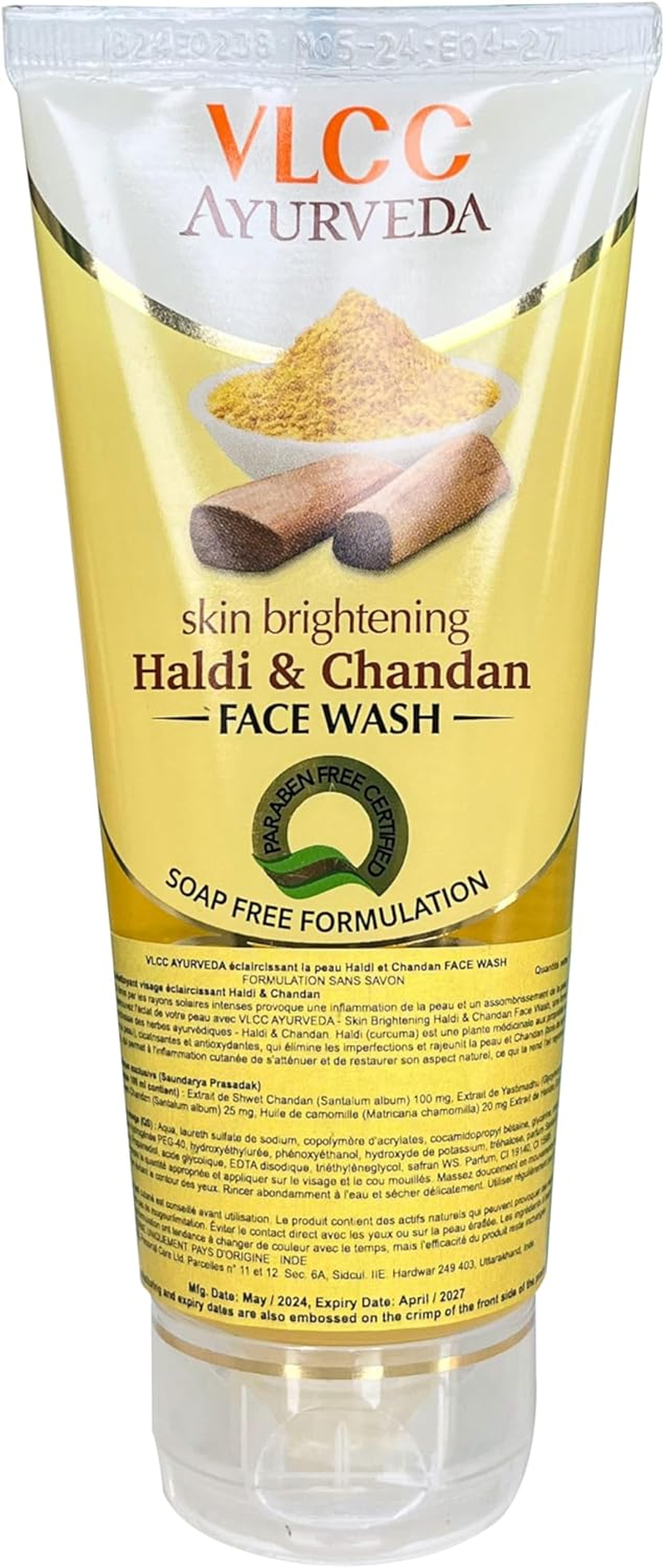 VLCC Skin Brightening Haldi & Chandan Face Wash 100 G image number 1