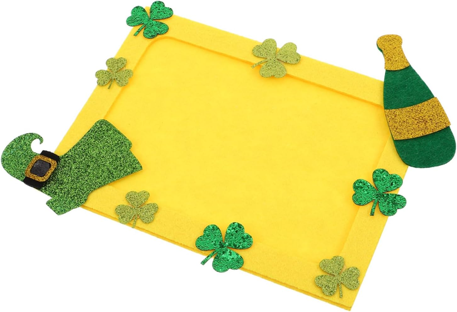 St Patrick'S Day Ornament Photo Frame Shamrock Pattern Easy Diy Craft for Home Decor Party Decor image number 5