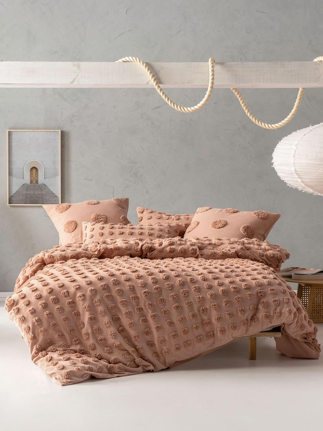 Linen House Haze Maple Quilt Cover Set, Double Bed image number 1