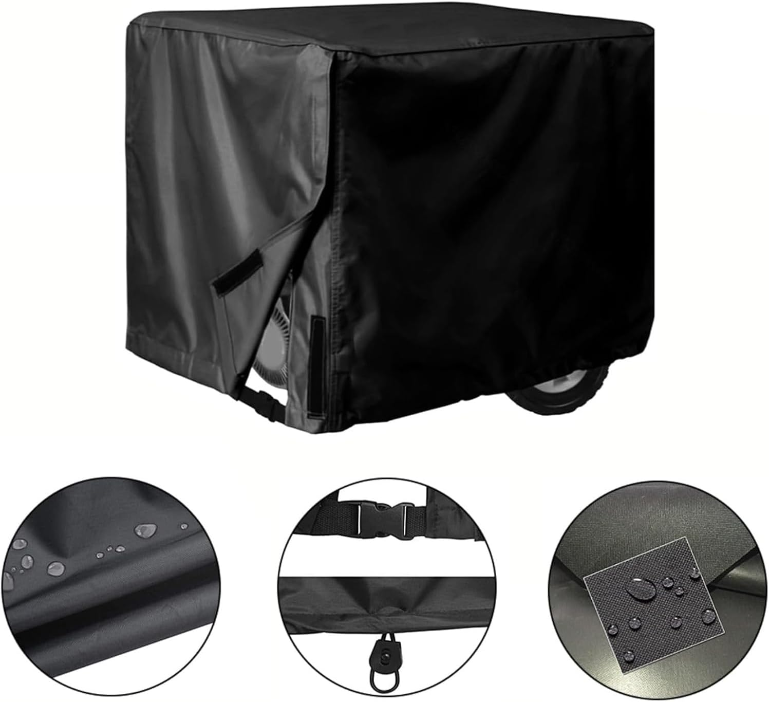 BEANPRECOY Outdoor Generator Cover 65X51X51Cm, Universal Waterproof & Dustproof Generator Protect Cover with Coating, Heavy Duty Sun Shade Cover for Outdoor Most Generators image number 6