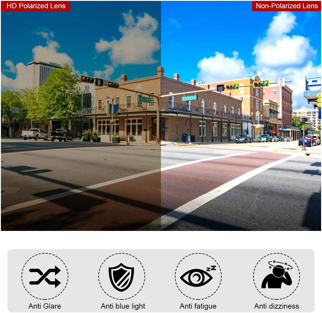 MIRYEA Polarized Sports Sunglasses for Men Women Cycling Running Driving Glasses image number 3