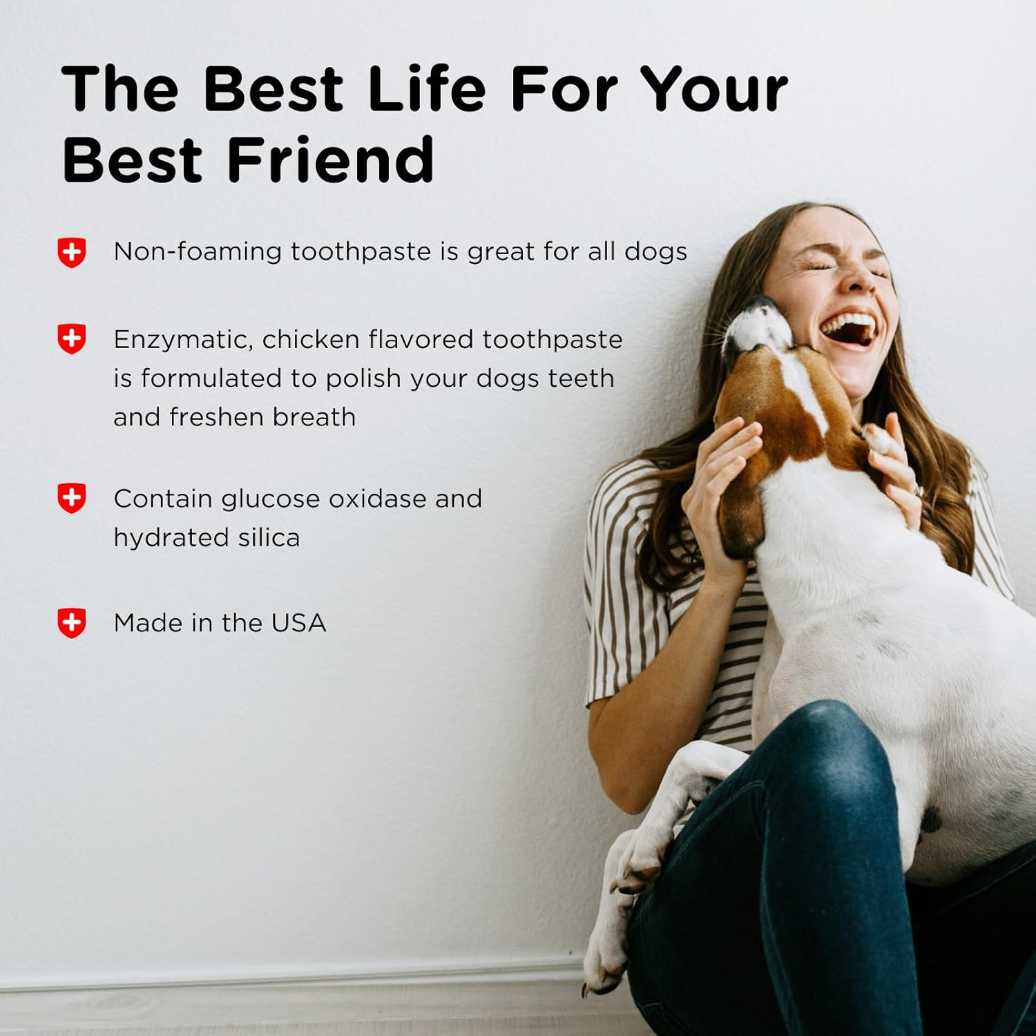 Nutri-Vet Enzymatic Dog Toothpaste, Plaque Remover for Teeth, Dog Breath Freshener, Tooth Whitening, Puppy Essentials, Made in the USA, Non-Foaming Chicken Flavor, 2.5 Oz image number 6