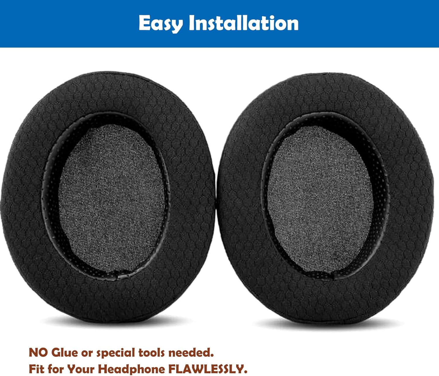 Dowitech Breathable&Durable Earpads Cushion Replacement Compatible with Fostex T50RP TH-X00 T40Rpmk3 X2 T40Rps Headphones Ear Pads with Mesh Fabric and Memory Foam image number 1